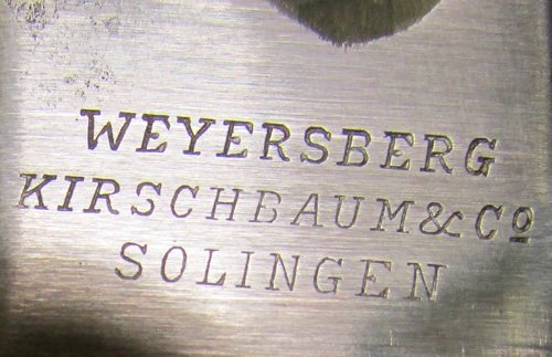  Argentine M1891 Mauser Bayonet, Aluminum Grip, Weyersberg Mfg, Matching — image 4
