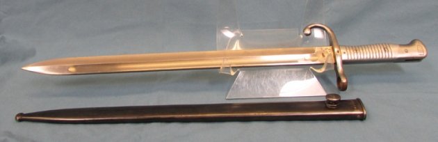  Argentine M1891 Mauser Bayonet, Aluminum Grip, Weyersberg Mfg, Matching — image 5