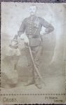 US Indian War Era Cabinet Card, Identified Cavalryman, Fort Meade …