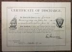 US Civil War Union Navy Discharge 1864
