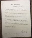 US 1865 War Department Document, General Officer's Brevet Promotion, Secretary …