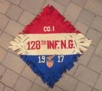 US WWI Patriotic Pillow Cover, 128th Infantry (32nd Infantry Div.)