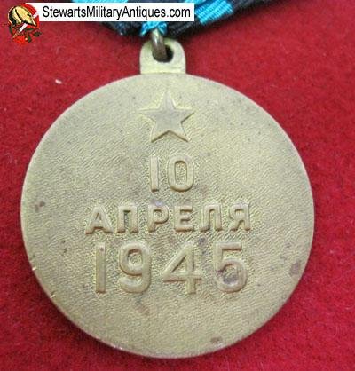  Soviet WWII Campaign Medal, Capture of Konigsberg — image 5