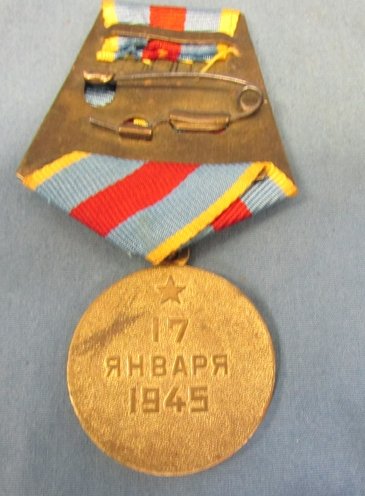 Soviet WWII Campaign Medal, Liberation of Warsaw — image 4