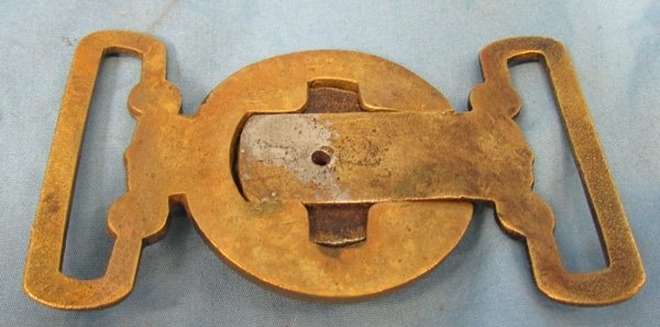  Japanese WWII Navy Officers Dress Buckle, 3 Piece Construction — image 4