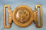 Japanese WWII Navy Officers Dress Buckle, 3 Piece Construction