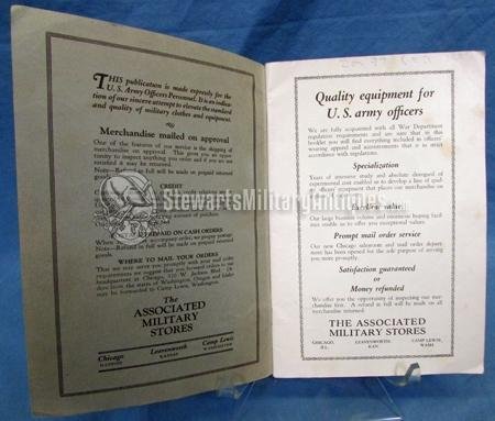  US 1930's Sales Catalog 'The Associated Military Stores' — image 3