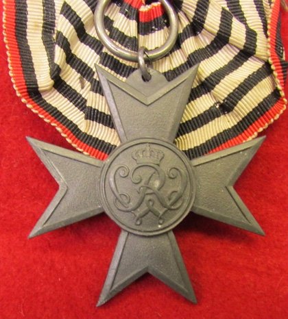  German WWI Prussian War Service Medal, Parade Mount — image 2