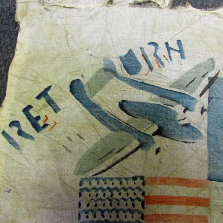  US Korean War Trench Art Handkerchief, 'Returned From Hell' — image 3