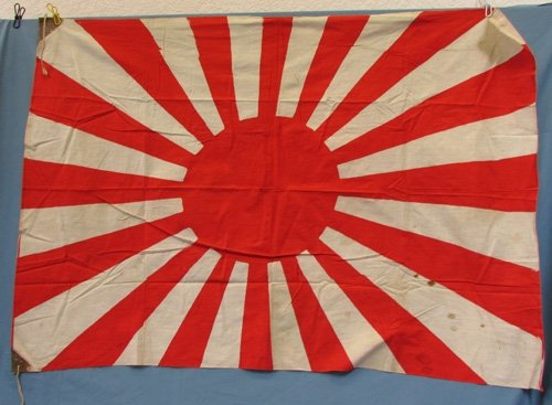  Japanese WWII, Army Pattern, Cotton Rising Sun Flag, 32 x 43 Inches — image 3