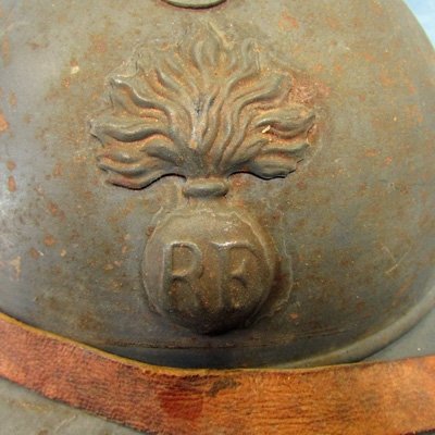  French WWI Adrian Infantry Helmet Complete — image 3
