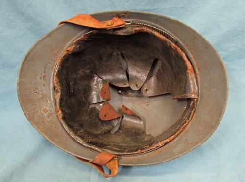  French WWI Adrian Infantry Helmet Complete — image 5