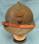 French WWI Adrian Infantry Helmet Complete