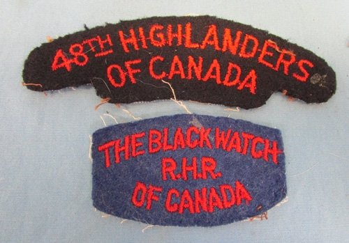  Canadian Black Watch, Royal Highlander Insignia Set — image 3