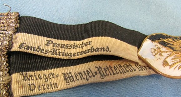  German Pre WWI Prussian War Veterans Badge & Ribbon — image 4