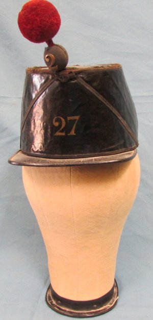  French Second Empire, Officers Foul Weather Kepi/Shako, 27th Regiment — image 3