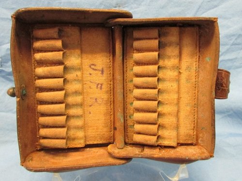  US 30/40 Krag, Brown Leather McKeever Cartridge Box, 1904 — image 2