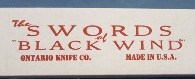  US Gulf War Era, Ontario Knife Company, Black Wind Wakizashi in Original Box — image 3