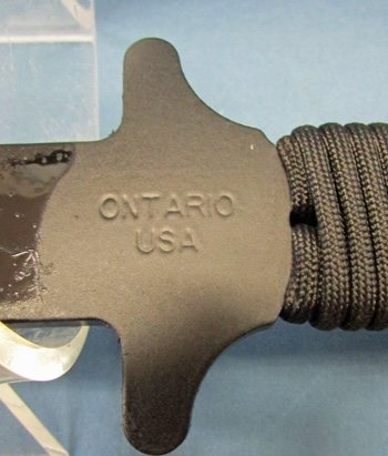  US Gulf War Era, Ontario Knife Company, Black Wind Wakizashi in Original Box — image 8