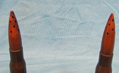  Japanese WWII Trench Art, Salt & Pepper Shakers and Ashtray Set — image 3