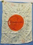 Japanese WWII Signed Silk Flag, 21 x 29 Inches