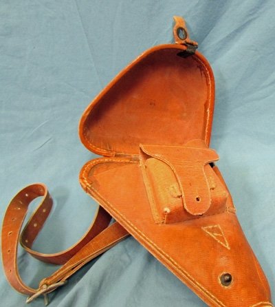  Japanese WWII Rubberized Canvas T-14 Holster & Shoulder Strap, Cleaning Rod & Firing Pin — image 4