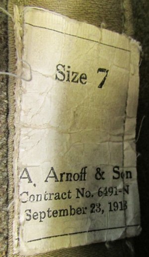  US WWI Wool Army Enlisted Overseas Hat, Size 7 — image 4