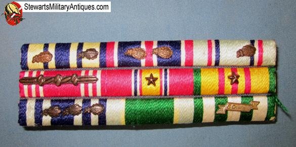  US Vietnam War Theater Made 9 Place Ribbon Bar — image 2