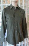 US WWII Army Air Corps Officer Dark Green Shirt
