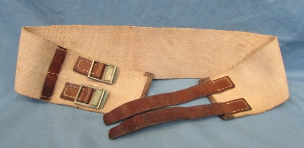  Japanese WWII Canvas & Leather Excersise Belt — image 2