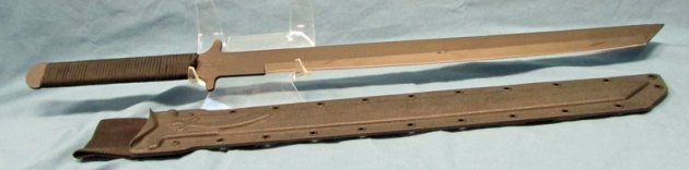  US Gulf War Era, Ontario Knife Company, Black Wind Katana — image 4