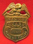 US WWII-Vietnam Era Naval Air Station Senior Guard Hat Badge