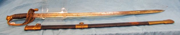  US Civil War, M1850 Staff & Field Officers Sword, Masonic Marked Blade — image 4
