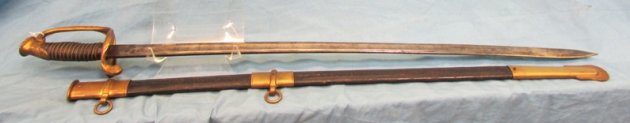  US Civil War, M1850 Staff & Field Officers Sword, Masonic Marked Blade — image 6