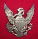 Insignia Metal USUS M1881 Army Enlisted Dress Helmet Plate, Infantry