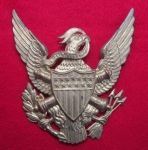 US M1881 Army Enlisted Dress Helmet Plate, Artillery