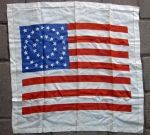 US Indian War Era 39 Star Flag Handkerchief, The Flag …