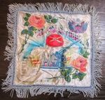 US WWII Patriotic Pillow Cover, US Army, Coastal Artillery, Painted …