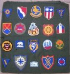 US WWII Patch Pillow Cover, Airborne Troop Carrier