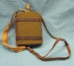 British WWII Early Pattern Canteen & Leather Harness