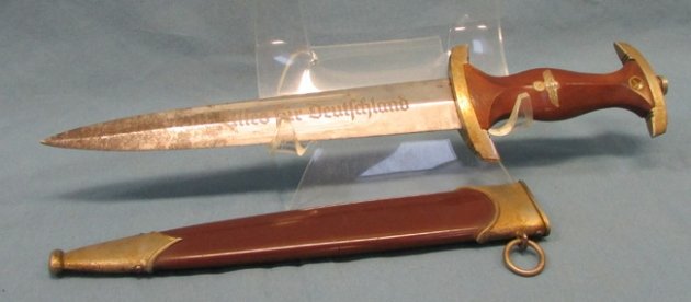  German WWII M1933 SA Enlisted Dagger, RZM M7/2, Emil Voos Mfg — image 5