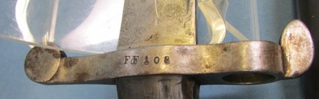  Portuguese M1886 Kropatschek Bayonet & Scabbard, Austrian Mfg. — image 2