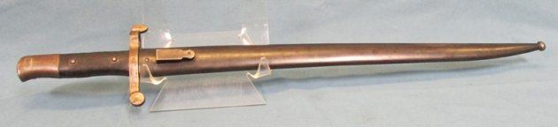  Portuguese M1886 Kropatschek Bayonet & Scabbard, Austrian Mfg. — image 3