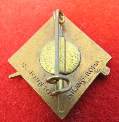  Italian WWII, Albanian Fascist Party Enameled Membership Badge — image 2