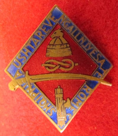  Italian WWII, Albanian Fascist Party Enameled Membership Badge — image 3