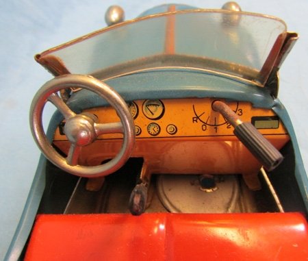  German Postwar Mfg, American Zone, Distler BMW Wanderer Tinplate Car — image 3