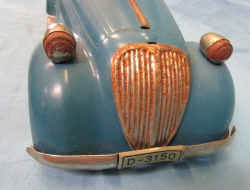  German Postwar Mfg, American Zone, Distler BMW Wanderer Tinplate Car — image 5