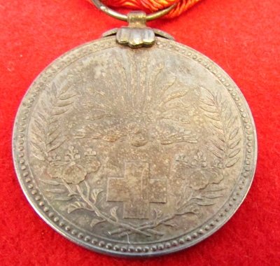  Japanese Showa Era Red Cross Membership Medal Rosette Silver Cased — image 4