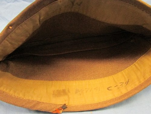  US WWII Para Glider Enlisted Overseas Hat, Signal Corps Piping — image 2
