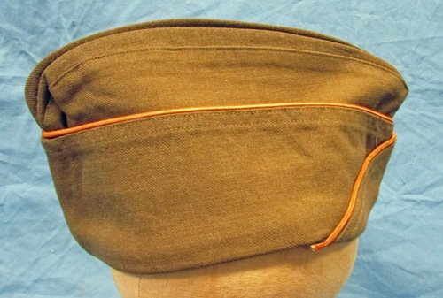  US WWII Para Glider Enlisted Overseas Hat, Signal Corps Piping — image 5